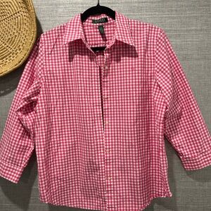 Ralph Lauren Pink Gingham Women’s Shirt
